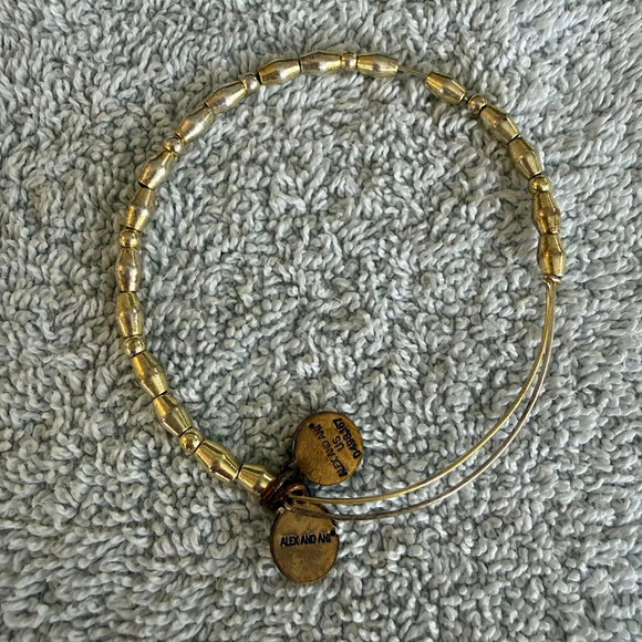 Alex and Ani Jewelry - Women's Alex and Ani Gold Beaded Bangle Bracelet One Size